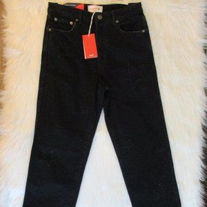 Sundry Made with Love Black Jeans Size 27 Stars